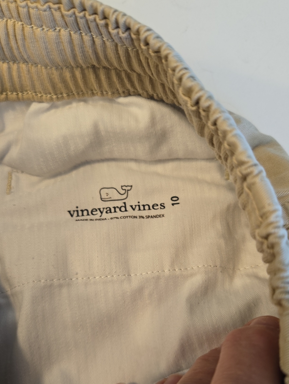 Vineyard Vines Beige Elastic-Waist Chinos for Kids